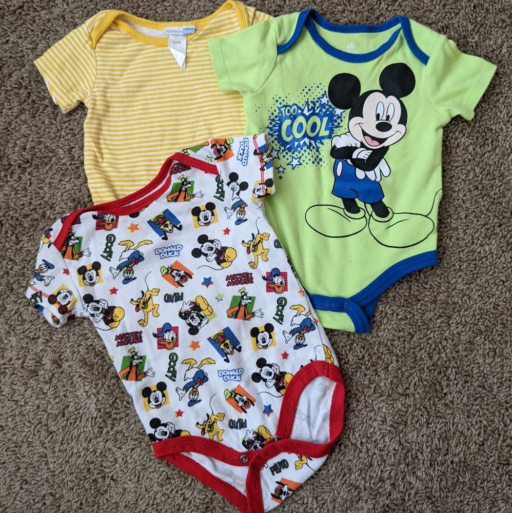 Disney short sleeve onesies